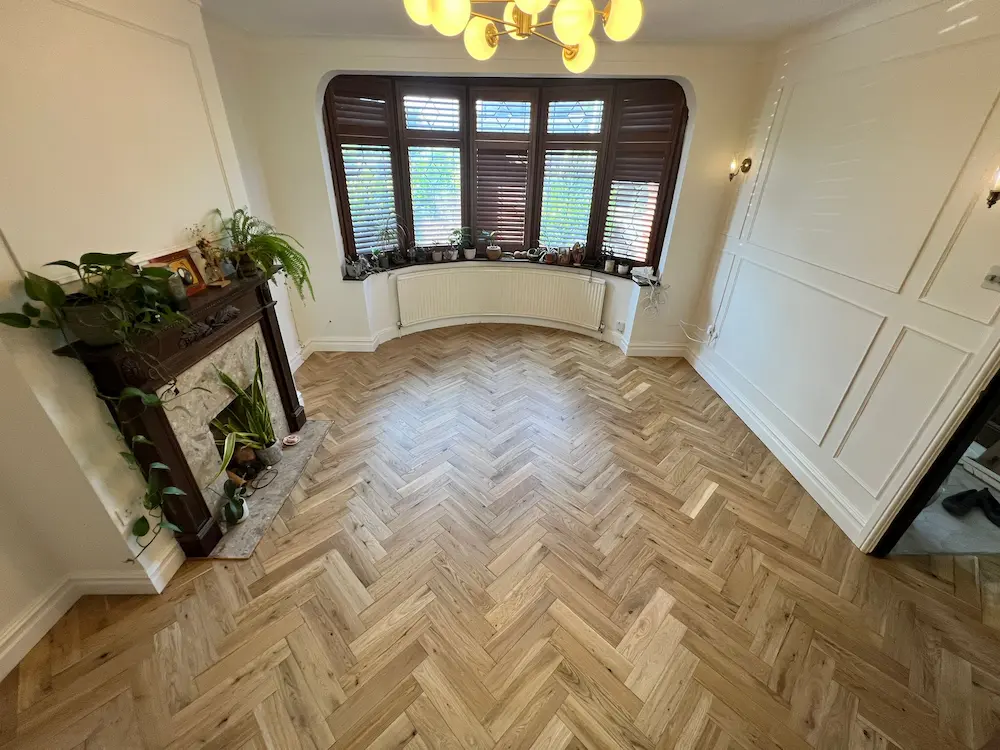 Herringbone Sanding & Sealing